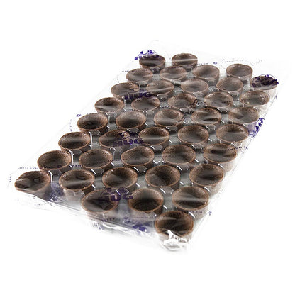 Mini dessert-tarteletter – Filigrano, runde, ø 3,8 cm, H 1,8 cm, chokolademørdej