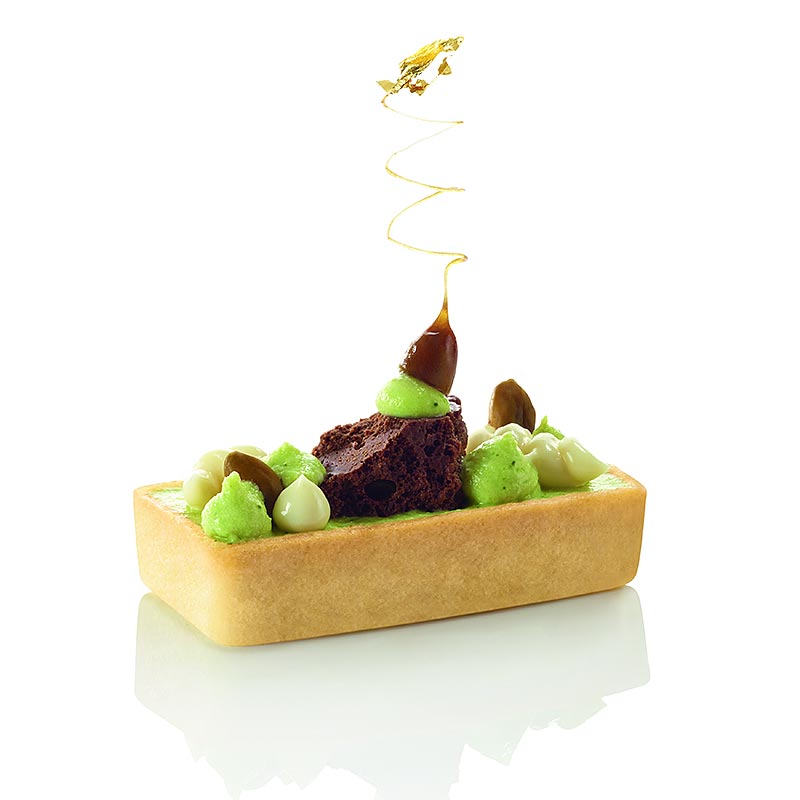 Dessert-tarteletter - Filigrano, rektangulær, 7,3x3,3 cm, H 1,8 cm, 162 St