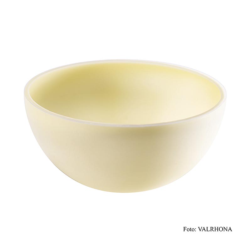Valrhona Solstis Ivoire, store runde halvskaller (Ø71,6 mm), 432 g, 45 stk
