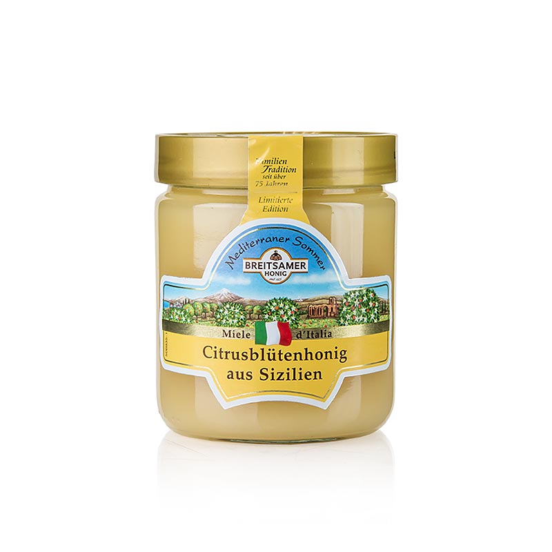 Breitsamer honning "Mediterrane Sommer", citrusblomst fra Sicilien, 500 g