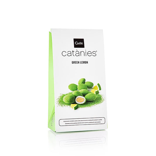 Catanies - green lemon, spanske mandler i citronchokolade, Cudies, 80 g