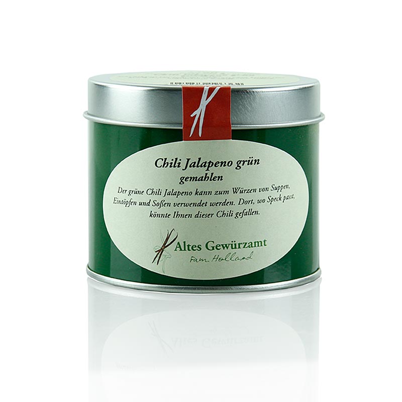 Chili Jalapeno, grøn, malet, Altes Gewürzamt, 60 g