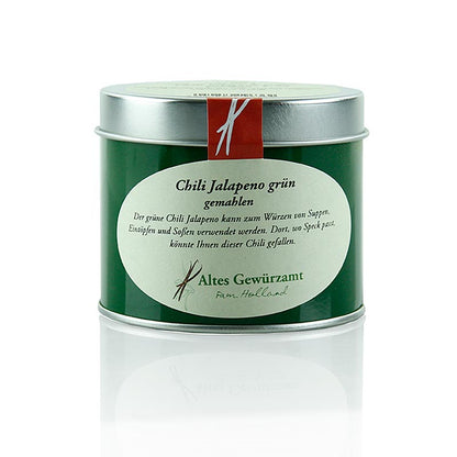 Chili Jalapeno, grøn, malet, Altes Gewürzamt, 60 g