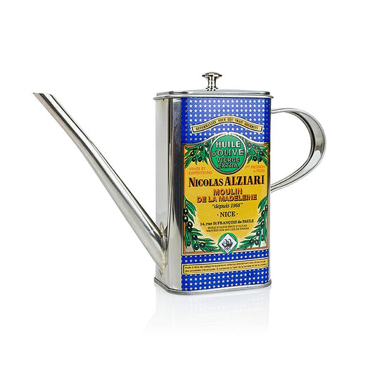 Alziari olivenkrukke, tom, metal, 500 ml rumindhold, 1 stk