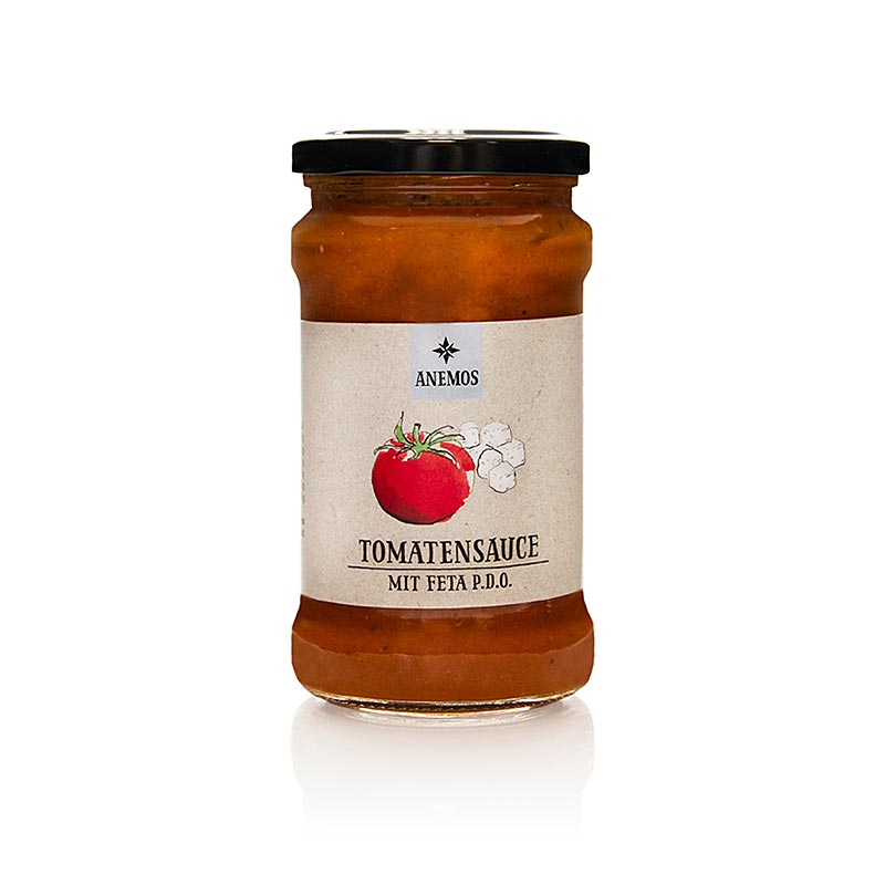 ANEMOS tomat-feta pastasauce, 280 g