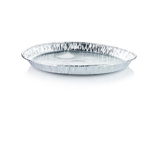 Engangs aluminiumsbakker til takeaway, runde, Ø27 cm x 2,2 cm, 5 stk