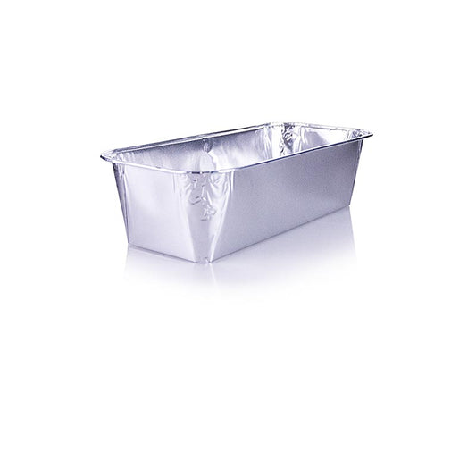 Engangs aluminiumsbakker til takeaway, rektangulære, 6x10,2x23 cm, 1,09 l, 10 st