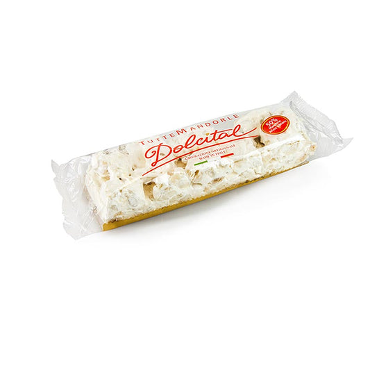 Italiensk torrone – mandel, fast bar, 200 g