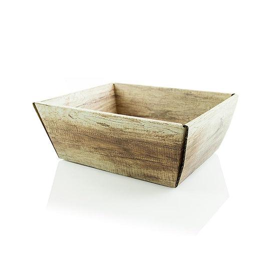 Gavekurv, firkantet, "Wood", -lille-, 190x140x110 mm, 1 stk