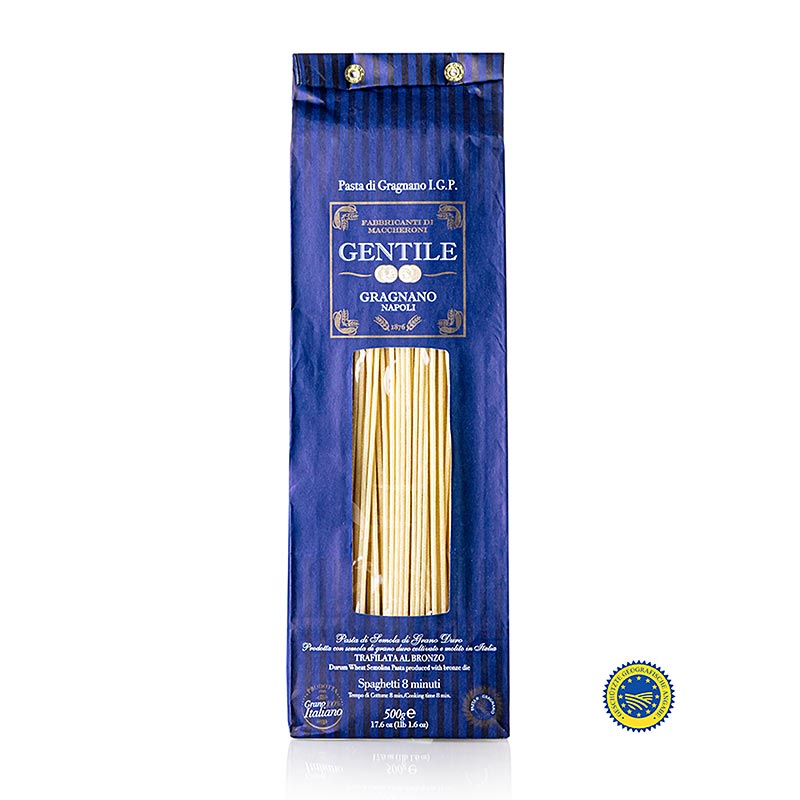 Pastificio Gentile Gragnano IGP/g.g.A. - Spaghetti, ø 1,9 mm, 500 g