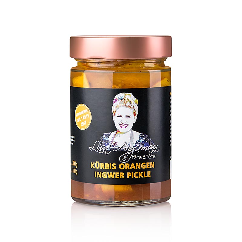 Græskar - appelsin - ingefær-pickles, af Lisa Angermann, 300 g