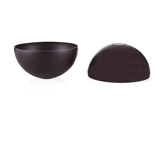 Chokoladeform - Halvkugle, mørk, 70 mm, Cluizel, 375 g, 30 stk