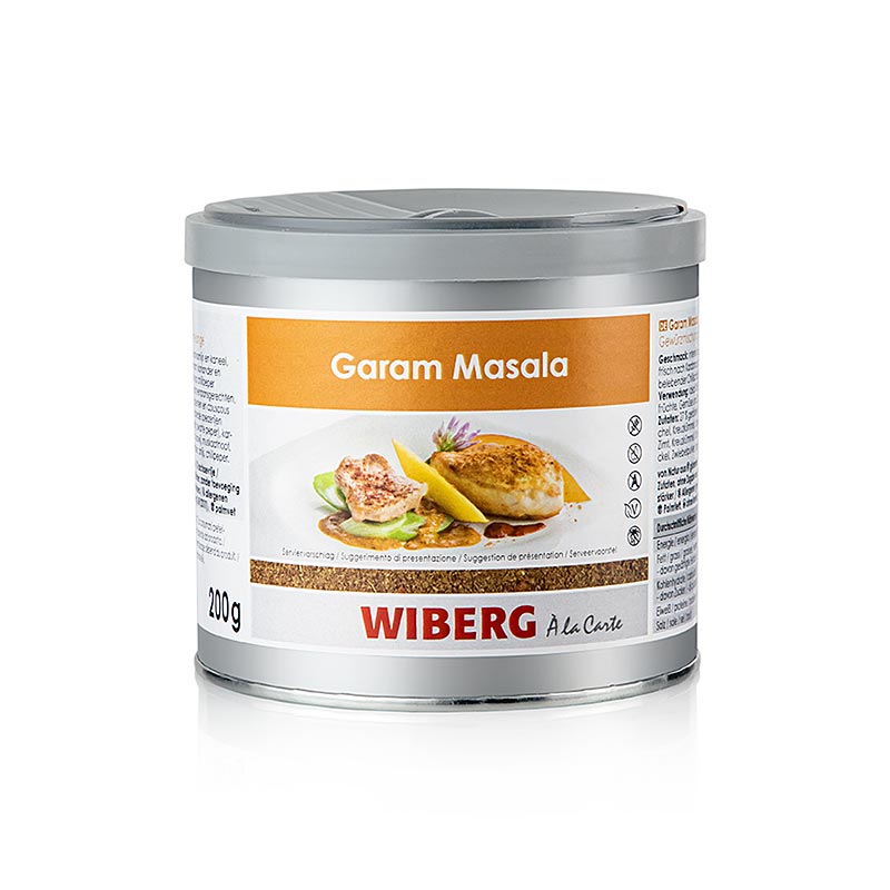 Wiberg Garam Masala, krydderiblanding efter indisk opskrift, 200 g