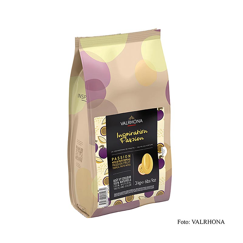 Valrhona Inspiration Passionsfrugt – specialitet med kakaosmør, 3 kg