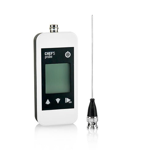 Chef´s Probe termometer med digital visning, stiksonde, 1,5 mm, hvid, 1 stk