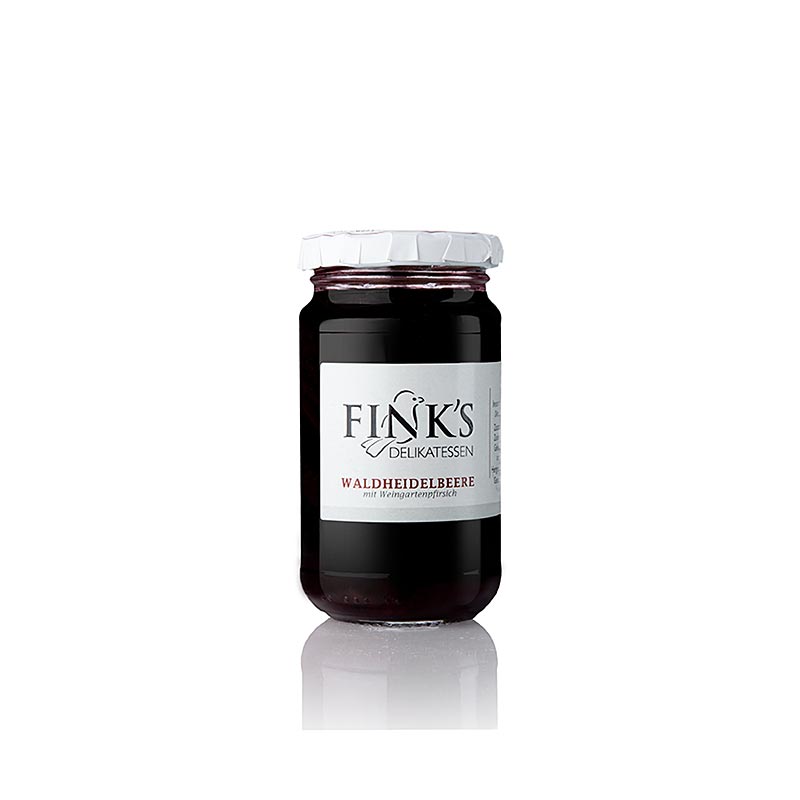 Skovblåbærsyltetøj med fersken, 220 g