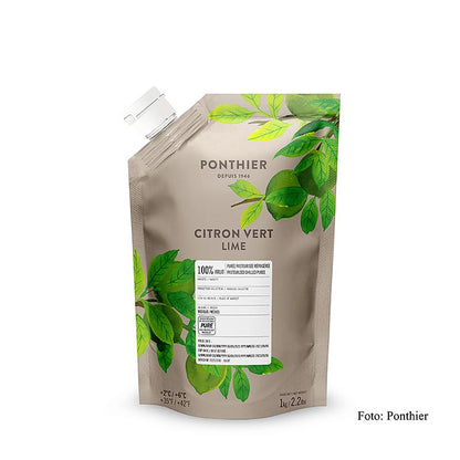 Ponthier limepuré, 100 % frugt, usødet, 1 kg