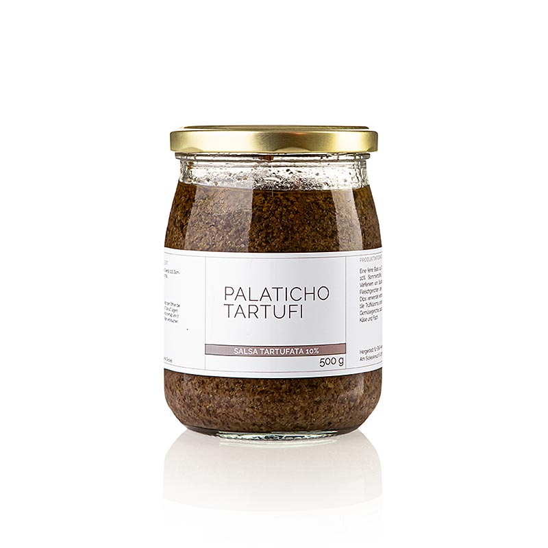 Trøffelsauce Salsa Tartufata, med 10 % sommertrøffel, Palaticho Tartufi, 500 g