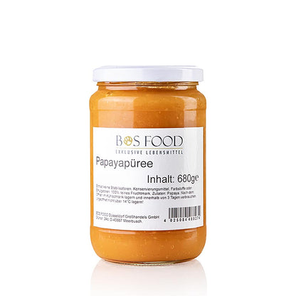 Puré/frugtkød – papaya, fint sigtet, 680 g
