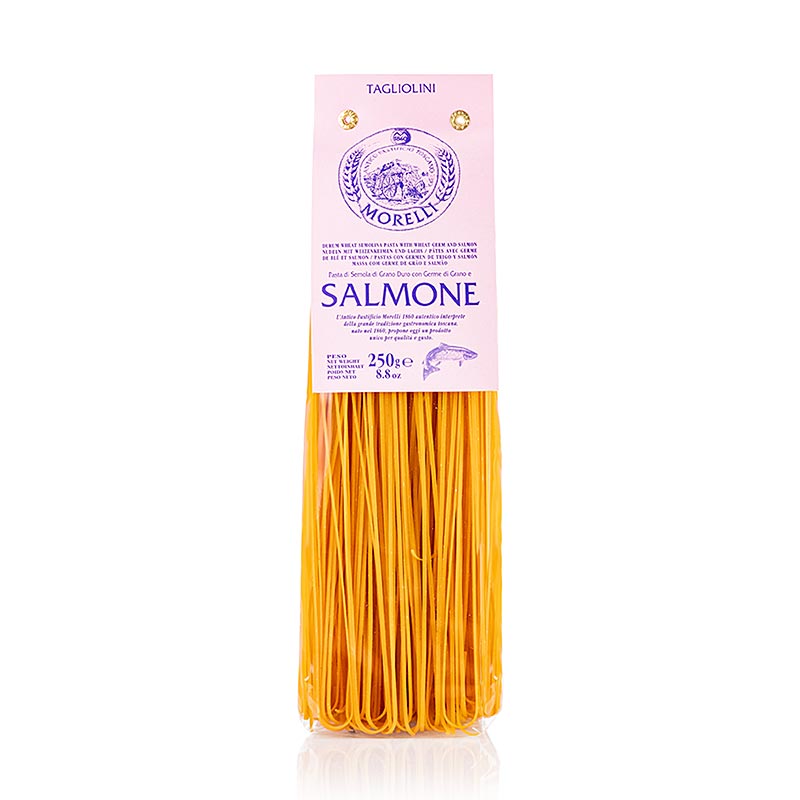 Morelli 1860 Tagliolini Salmone, med laks og hvedekim, 250 g