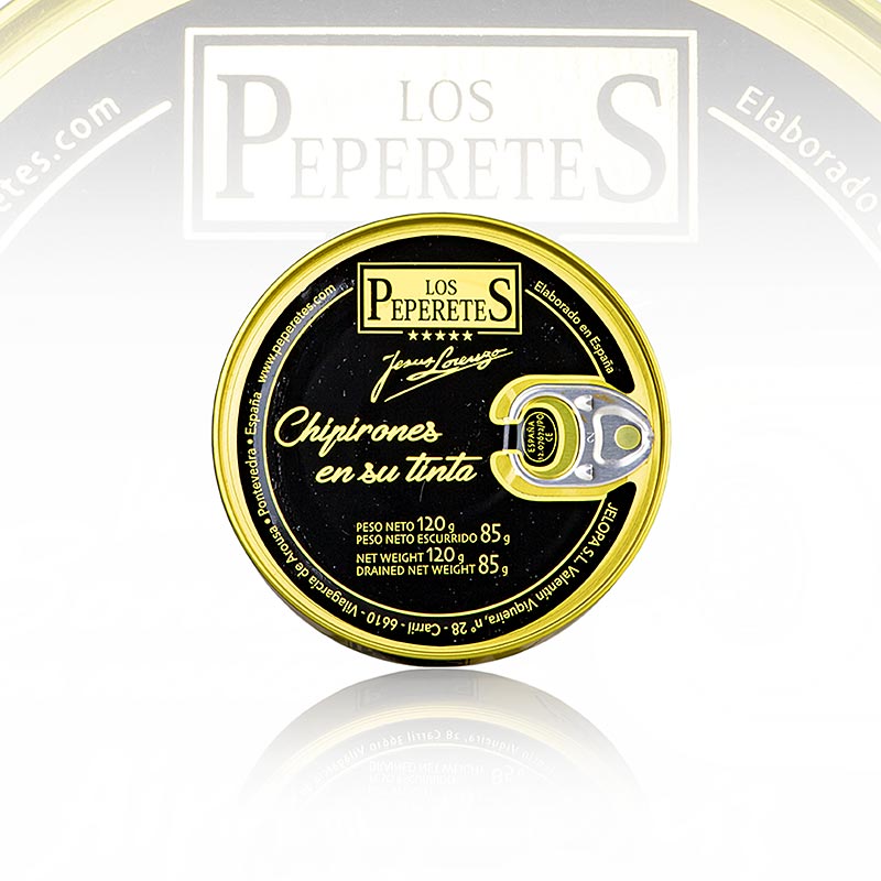 Blæksprutter i blæk - Chipirones en su tinta, Los Peperetes, 120 g