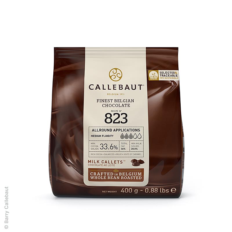 Sødmælk, callets, 33,6 % kakao, 400 g