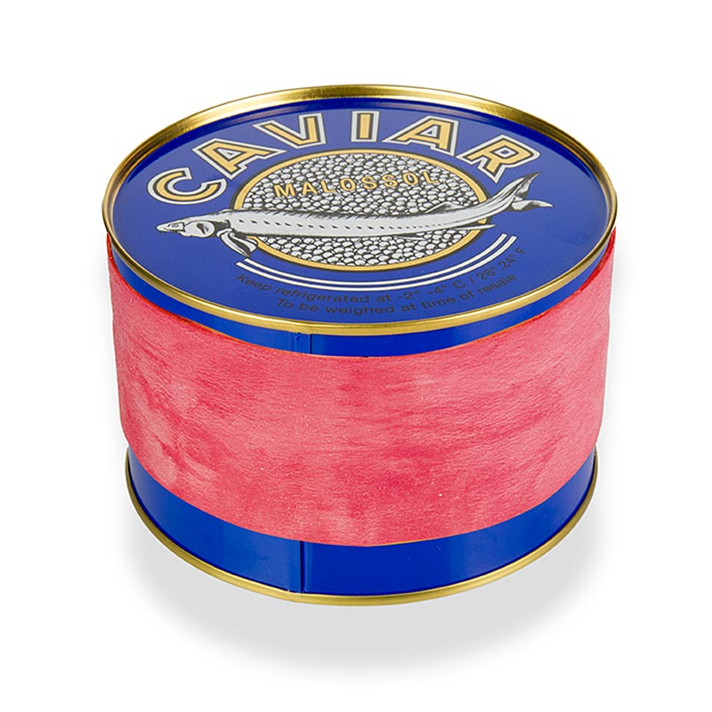 Kaviarbeholder – mørkeblå, med gummilukning, ø 12 cm, til 1000 g kaviar, 1 stk
