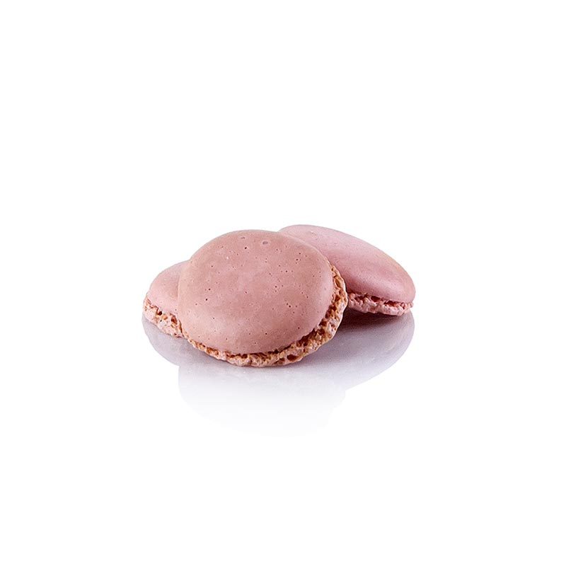 Macarons lyserøde, mandel-marengshalvdeler, til fyldning, ca. ø 3,5 cm, 921 g