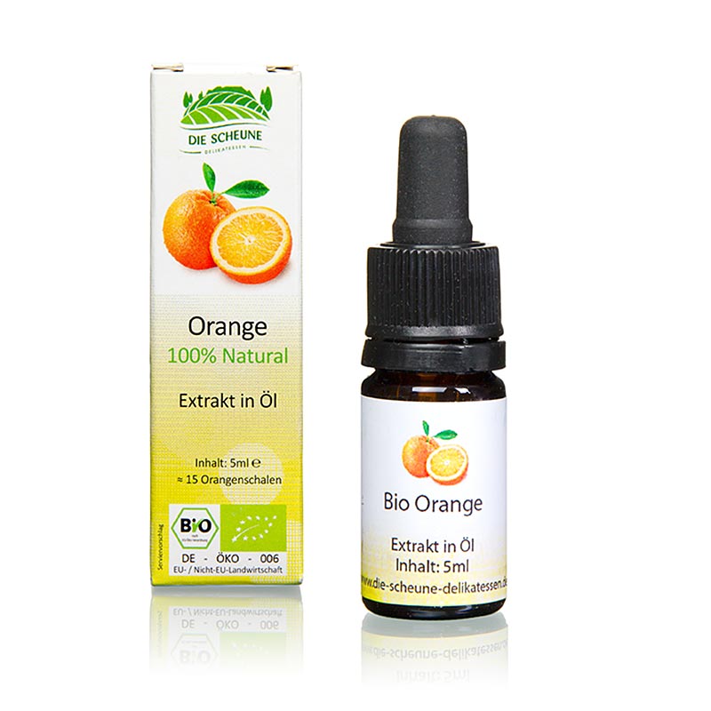 Naturlig appelsinaroma, Die Scheune, økologisk, 5 ml