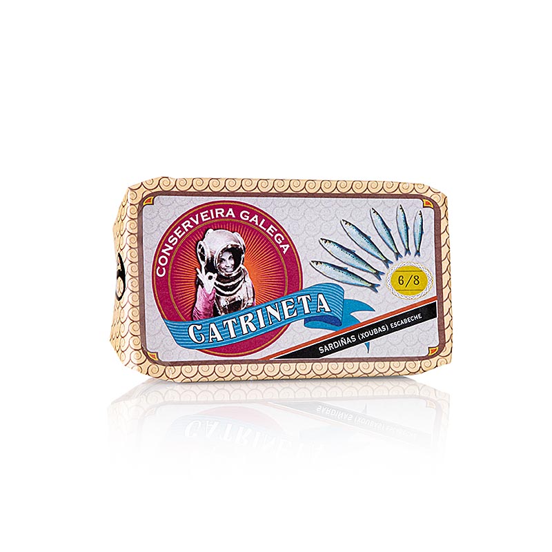 Sardiner, hele, i escabeche-sauce, 6-8 stk., Catrineta, 81 g