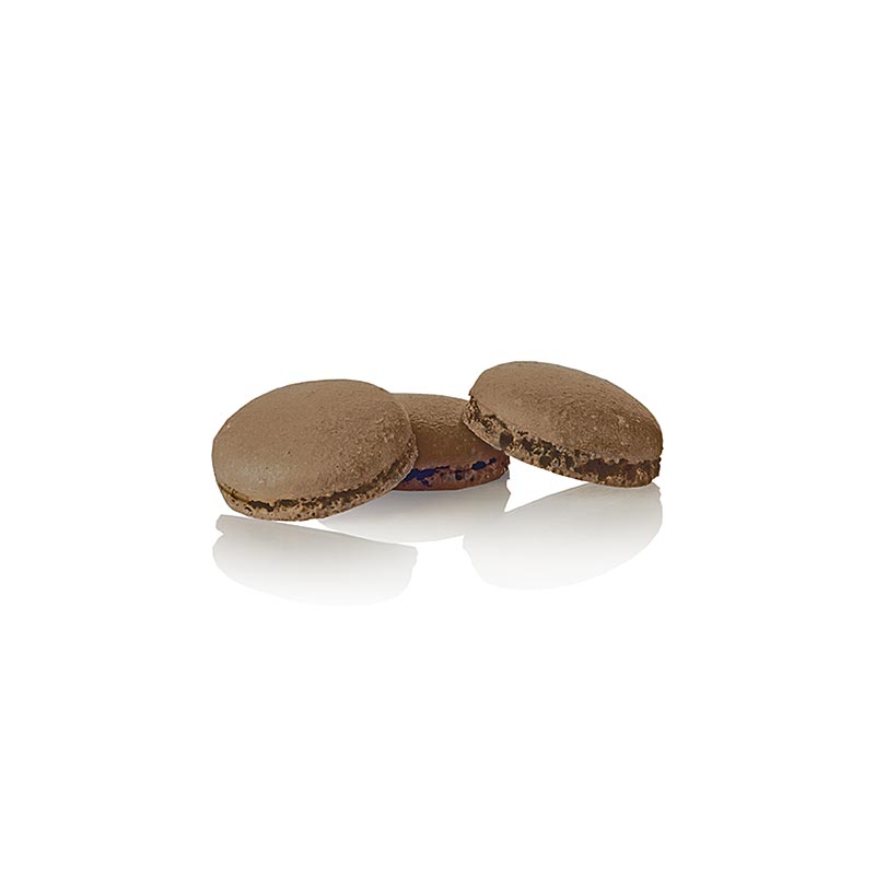 Chokolademacarons (mandel-marengs) ca. Ø 3,5 cm (70234), 1,34 kg, 384 stk