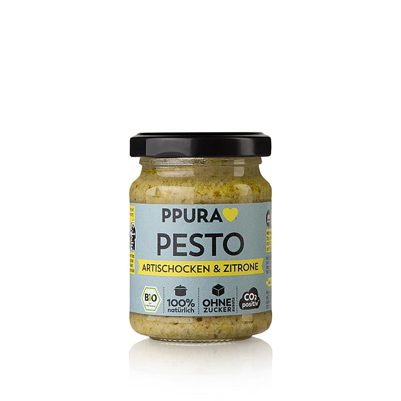 Ppura Pesto af artiskok, persille og citron, økologisk, 120 g