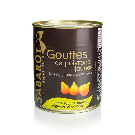 Paprikadråber, gule, Sweety Drops, "Gouttes de Poivron", 793 g