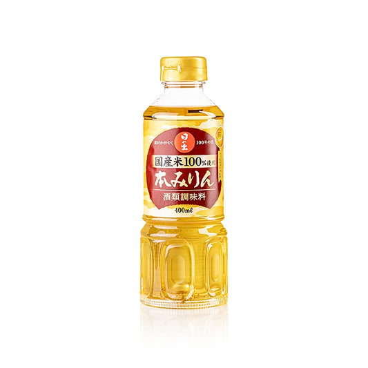Mirin Hon – sød risvin, alkoholisk krydderi, 14 % vol., Japan (GMO), 400 ml
