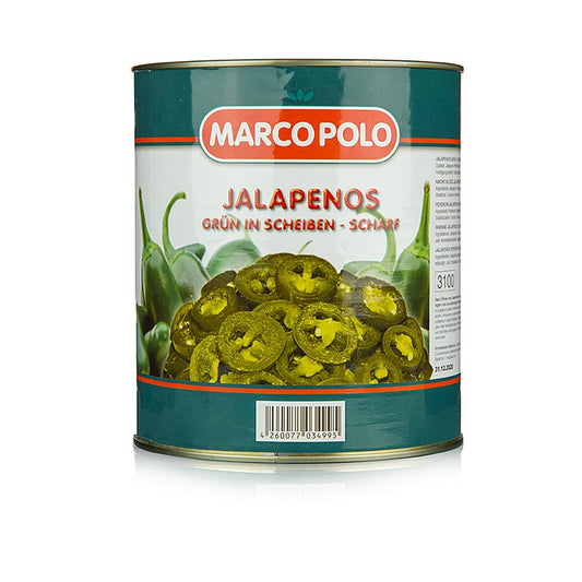 Chilifrugter – jalapenos, skåret, 3 kg