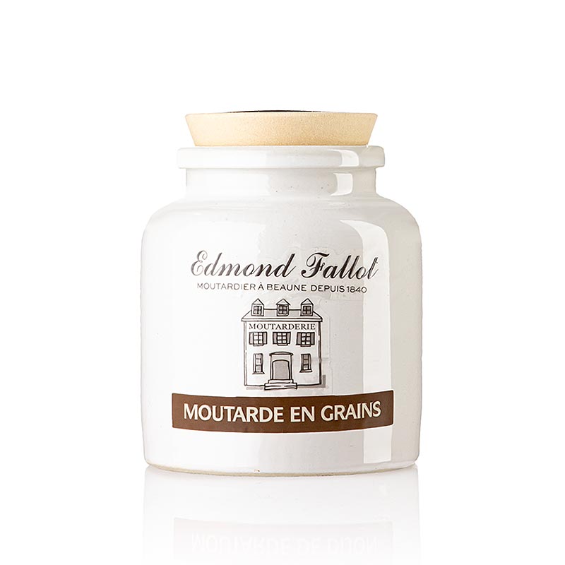 Fallot - Sennep, grov, med hvidvin "Moutarde en grains", 235 ml