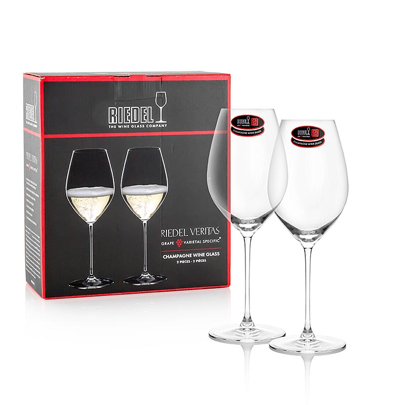 Riedel Veritas-glas – Champagne (6449/28), i gaveæske, 2 stk.