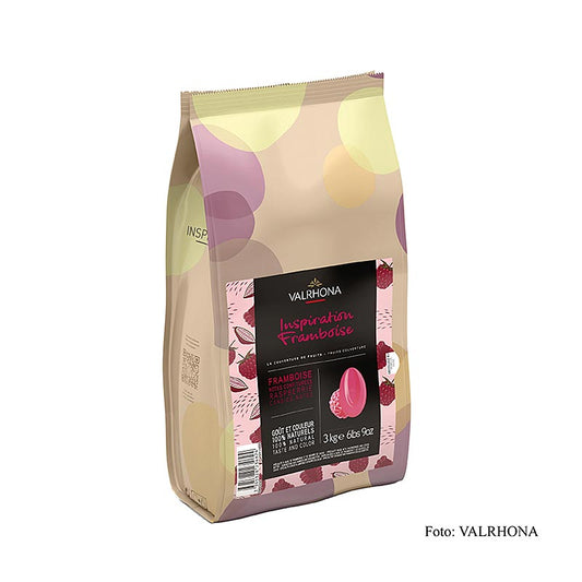 Valrhona Inspiration Hindbær – hindbærspecialitet med kakaosmør, 3 kg