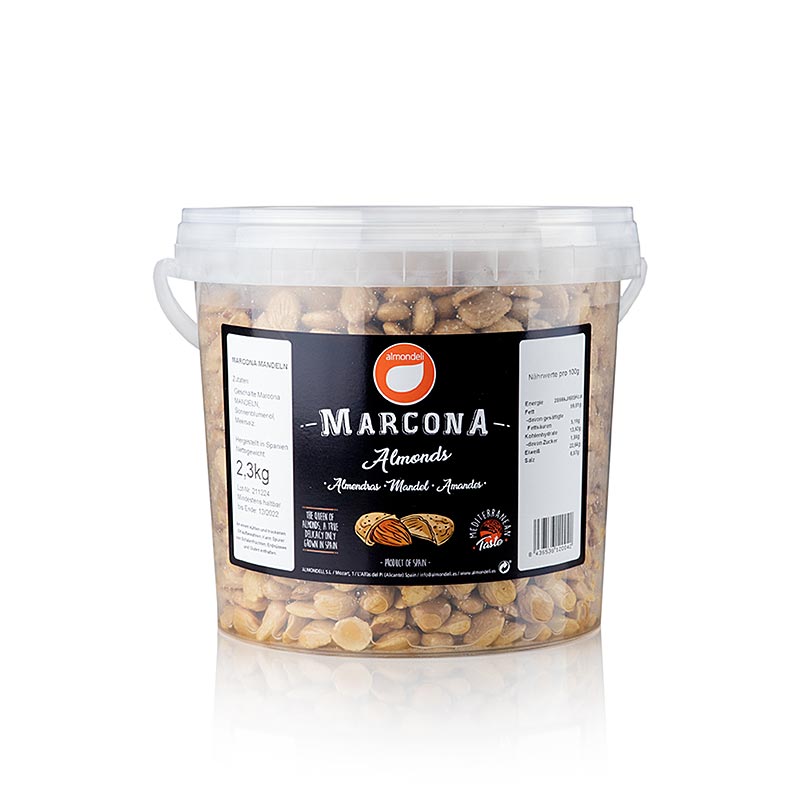 Marcona-mandler, afskallede, saltede, 2,3 kg