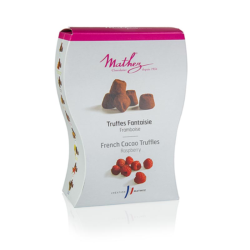 Trøffelkonfekt – praliner, Mathez, med hindbær, 250 g