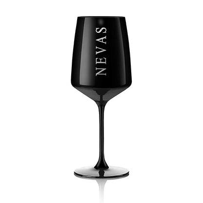 Nevas Water - vandglas, sort, 6 stk