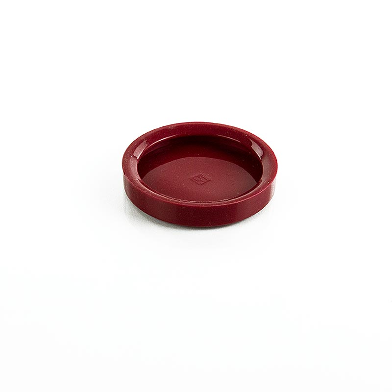 Silikonelåg til Weck-glas, mørkerødt, 60 mm, 1 stk