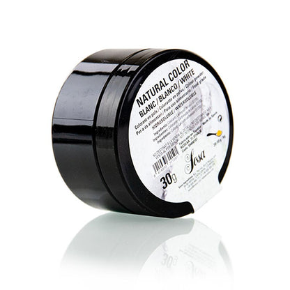 Sosa naturlig fødevarefarve, pulver, hvid, vandopløselig (38558), 30 g