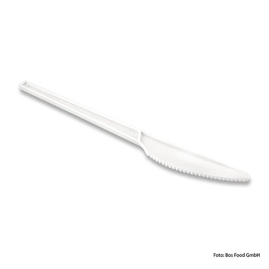 Engangs-Naturesse-kniv, hvid, af CPLA, 16,8 cm, 1.000 stk