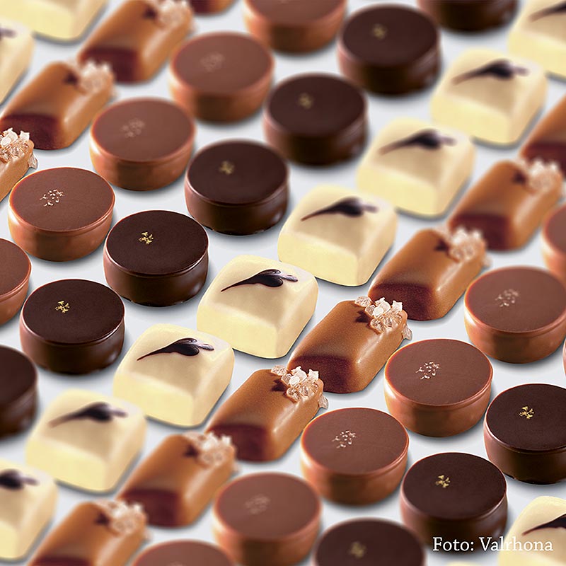 Valrhona-chokoladeblanding, Sensation Classique, 4 sorter, 1,6 kg, 160 stk