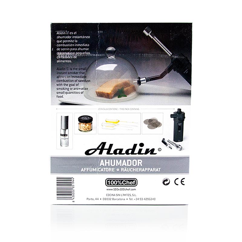 Røgepibe Aladin 007, sort, 100% Chef, 1 stk