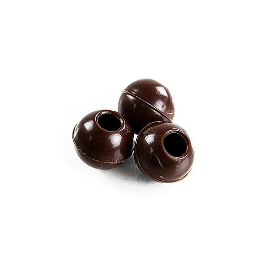 Hule trøffelkugler, mørk chokolade, ø 20 mm, Läderach, 1,134 kg, 630 stk.
