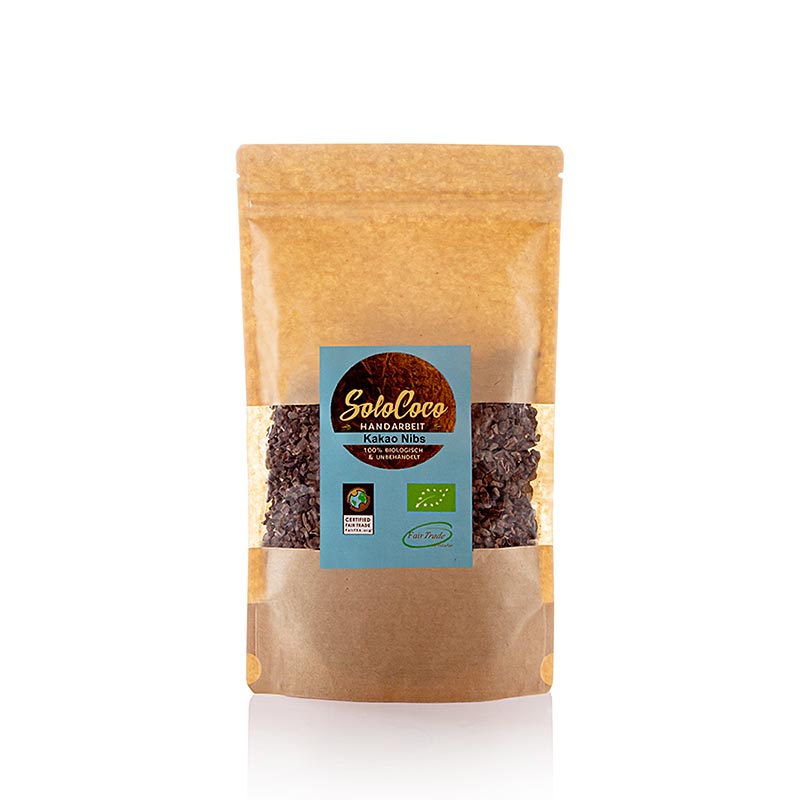 SoloCoco kakaonibs (grønne kakaobønnestykker), økologisk, 250 g