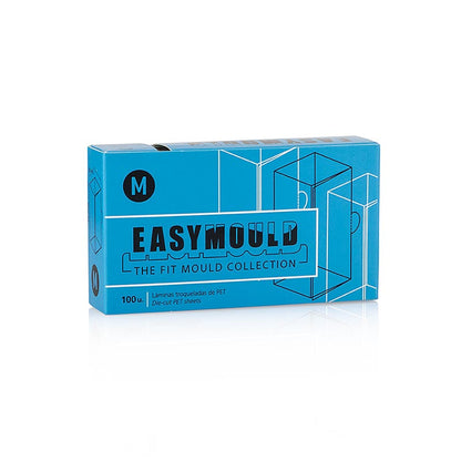 Easymould Cuadrado folier, firkantet, ø2x2x6 cm, 100% Chef (60/0008), 100 stk