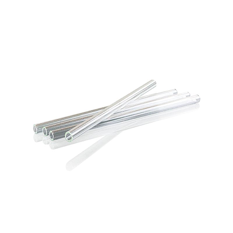 Glasstrå, lige, ø8 mm (1,1 mm væg), 15 cm, 50 stk